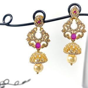 Multi stoned earrings Indian